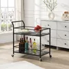 Chariot de service FineBuy en métal noir 79 x 45 x 83 cm Voir les images du produit 2