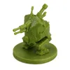 A small green plastic miniature of a futuristic combat walker with multiple cannons, mounted on a circular base. Anteprima dell’immagine prodotto