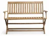 2-Sitzer faltbare Gartenbank aus Akazienholz, ca. 118 x 60 Produktbild-Vorschau 2