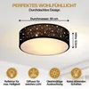 MONZANA® Plafonnier Ciel étoilé Rond Ø 30cm Abat-jour Tissu Voir les images du produit 2