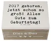 Mr. & Mrs. Panda Kiste Spruch 2017 Geburtstag 22 x 15 cm - Produktbild-Vorschau 3