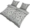 4 tlg Winter Bettwäsche 135x200 Thermo Fleece grau rosa Produktbild-Vorschau 6