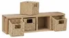 Relaxdays Wandregal Walnuss im 4er Set, Regalsystem, je 4 Produktbild-Vorschau 11