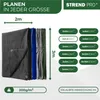 Plachta Strong 2x3 m, 200 g/m, krycí plachta, antracitová, Náhled obrázku produktu 3