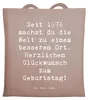 Mr. & Mrs. Panda Tote Bag Spruch 1976 Geburtstag - Braun Produktbild-Vorschau 1