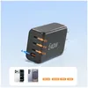 Tech-Protect Nc240W-Gan 4portová síťová nabíječka Pd 240 W Náhled obrázku produktu 6