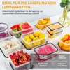 Frischhaltedose 34er Vorratsdosen mit Deckel Luftdicht Produktbild-Vorschau 3