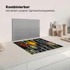 KitchenYeah© Herdabdeckplatte Kräuter in Löffeln auf einem Produktbild-Vorschau 3