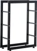 Stojan na dřevo Keri V2 25x80x125, černá Náhled obrázku produktu 2