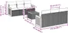 vidaXL 7-tlg. Garten-Sofagarnitur mit Kissen Schwarz Poly Produktbild-Vorschau 3
