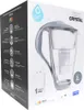 The image shows the packaging of a Dafi Crystal 2L glass water filtering jug in gray, along with a Dafi Classic water filter. Anteprima dell’immagine prodotto