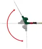 An illustration showing the adjustable head of a telescopic hedge trimmer. Produktbild-Vorschau