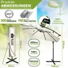 tillvex Sonnenschirm Beige Ø 300 cm Ampelschirm Produktbild-Vorschau 2