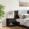 vidaXL Table de nuit noire 40x30x39 cm bois composite Voir les images du produit 3