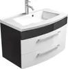 Posseik Waschplatz anthrazit-weiß, Rima (B x T x H) 82 x 54 Produktbild-Vorschau 1
