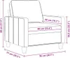 vidaXL Sessel Schwarz 60 cm Stoff Produktbild-Vorschau 8