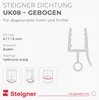 STEIGNER Duschtürdichtung gebogen UK08 70 cm (1 Stk.) Produktbild-Vorschau 2