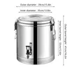 40L ohřívací nádoba z nerezové oceli Ohřívač potravin Termo Náhled obrázku produktu 2