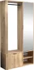 Garderobe 100 cm breit in Eiche mit Kleiderstange, Produktbild-Vorschau 1