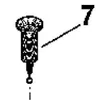 A black and white illustration of a screw or bolt with a number 7 pointing to it. Anteprima dell’immagine prodotto