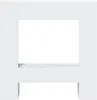 A white fireplace surround on a white background. Anteprima dell’immagine prodotto