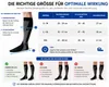 3x Kompressionsstrümpfe Herren Damen Schwarz+Blau+Weiss Produktbild-Vorschau 8