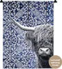 MuchoWow® Wandteppich Wandbehang Schottisches Hochlandrind Produktbild-Vorschau 1