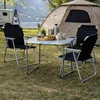 XL 4-teiliges Campingmöbel Set Alu mit Tragegriff Camping 80x60x68cm Schwarz Produktbild-Vorschau