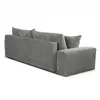 Cord Schlafsofa 3-Sitzer 265 x 105 cm Hellgrau mit Produktbild-Vorschau 10