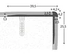 Prinz Treppenkantenprofil Alu schwarz 39,5 mm x 2,5 m Produktbild-Vorschau 3