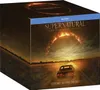 A box set of the complete Supernatural series on Blu-ray, featuring a dramatic image of a car driving towards a fiery ring in the sky. Produktbild-Vorschau