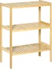 HOMCOM Badregal Standregal mit 3 Ebenen, Bambusregal, Produktbild-Vorschau 1