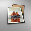 Gerahmtes Poster - Schwarzer Rahmen - Segelschiffe Öl Produktbild-Vorschau 3