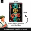 Blechschild 20 Schild Geburtstag - LEVEL 20 COMPLETE - Deko Produktbild-Vorschau 10