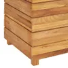 vidaXL Lit surélevé 100x40x55 cm teck vieux bois et acier Voir les images du produit 14