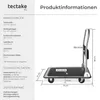 tectake® Plattformwagen Ladefläche 73 x 47 cm, extra Produktbild-Vorschau 5