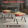 Zestaw 2 sztuk stołów warsztatowych HOMCOM o nośności do Podgląd zdjęcia produktu 4