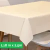 Tischdecke aus stoffähnlichem Vlies, 1,18m x 2,50m Creme,  Produktbild-Vorschau 1