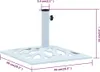Möbel Sonnenschirmständer Weiß 12 kg 49 cm Gusseisen - Produktbild-Vorschau 7