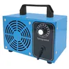 A blue ozone generator with a black handle and a black control panel with a timer dial. Produktbild-Vorschau