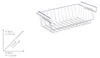 WENKO 2er Set Regal Einhängen Korb Hänge Regal Metall Produktbild-Vorschau 4