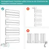 Diagrams showing correct and incorrect mounting of a towel dryer. Anteprima dell’immagine prodotto