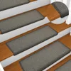 Teppich-Treppenstufen 15 Stk. 65x21x4 cm Dunkelgrau Produktbild-Vorschau 2