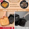 100 Stück Backpapier Airfryer,Luftfritteuse Pergamentpapier Produktbild-Vorschau 2