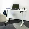 Biurko gamingowe elektryczne regulowane 120x60cm białe do Podgląd zdjęcia produktu 12