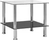 vidaXL Beistelltisch Transparent 45x50x45 cm Hartglas Produktbild-Vorschau 6
