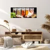 Bild auf Leinwand - Leinwandbild - Gewürze Knoblauch Holz Produktbild-Vorschau 7