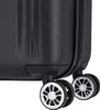 A close-up view of the bottom of a black suitcase, showing its wheels. Anteprima dell’immagine prodotto