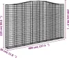 vidaXL Gabion s vysokým obloukem 400x30x220/240 cm Náhled obrázku produktu 5