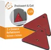2 x Dreieck Reflektoren für Anhänger mit E4, Katzenaugen Produktbild-Vorschau 1